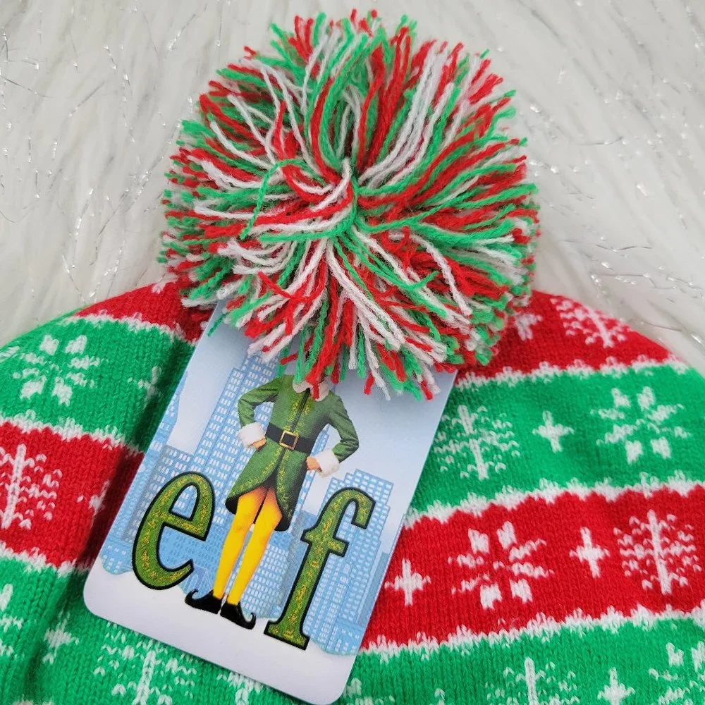 Elf PomPom Beanie Hat
